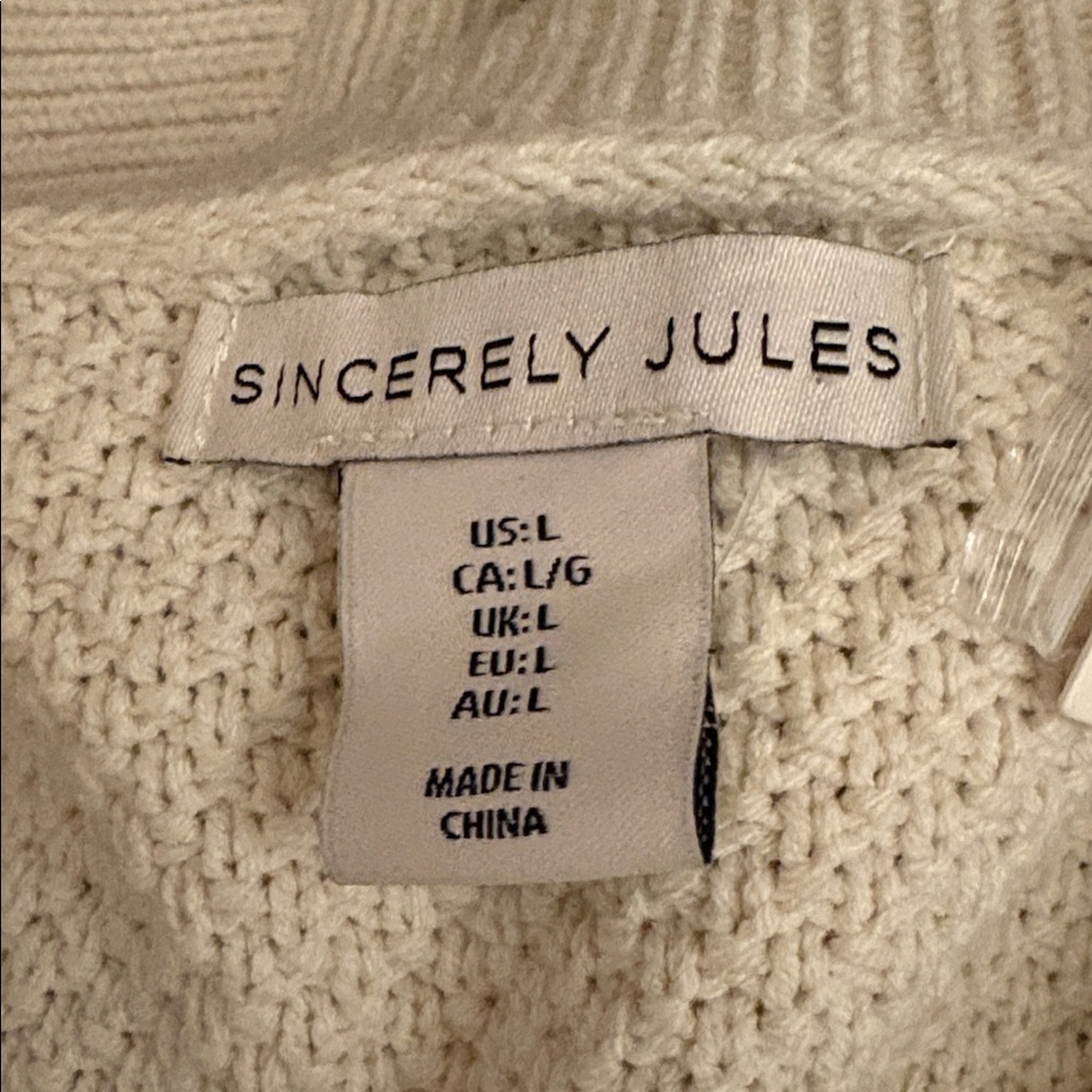 Sincerely Jules Striped Button Front Cardigan NWT - image 3